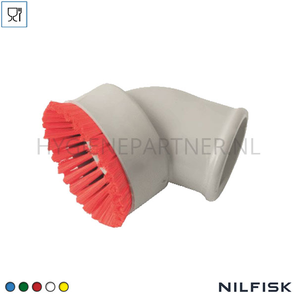 RT421289-40 Nilfisk opzetstuk 70 mm met ronde borstel 50 mm NBR borstelharen rood