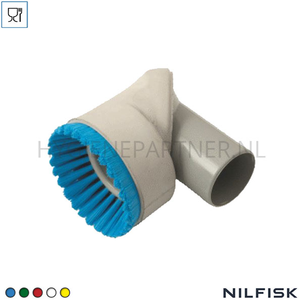 RT421417-30 Nilfisk opzetstuk 70 mm met ronde borstel 38 mm PP borstelharen blauw