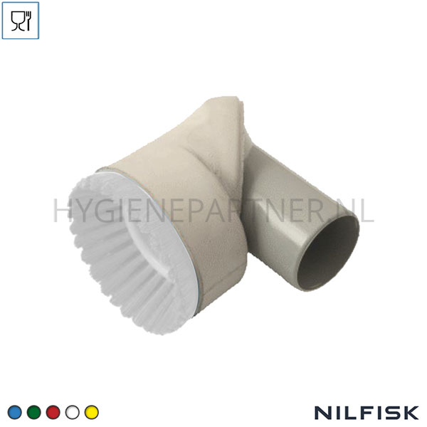 RT421417-50 Nilfisk opzetstuk 70 mm met ronde borstel 38 mm PP borstelharen wit