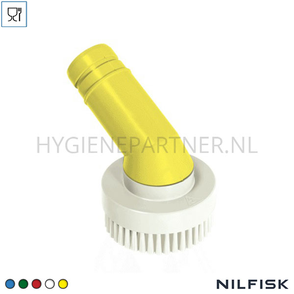 RT421487-60 Nilfisk opzetstuk ronde borstel D50 FDA 50 mm geel