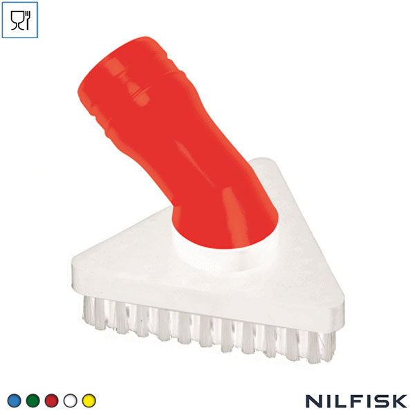 RT421647-40 Nilfisk driehoekige opzetborstel D40 40 mm FDA rood