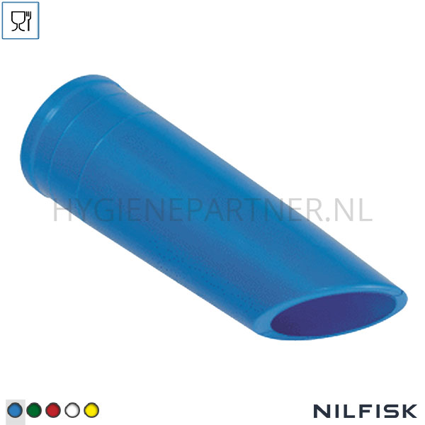 RT421649-30 Nilfisk tuit siliconen FDA D40 Ø40 mm blauw
