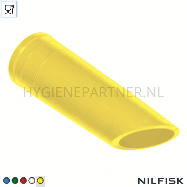RT421649-60 Nilfisk tuit siliconen FDA D40 Ø40 mm geel