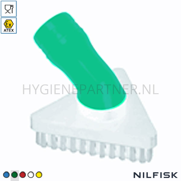 RT424904-20 Nilfisk driehoekige borstel FDA D40 ATEX II2GD groen