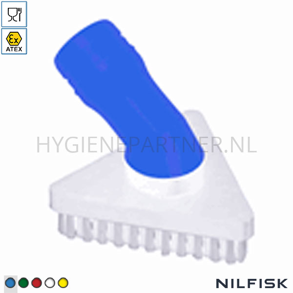 RT424904-30 Nilfisk driehoekige borstel FDA D40 ATEX II2GD blauw