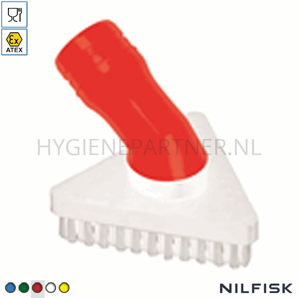 RT424904-40 Nilfisk driehoekige borstel FDA D40 ATEX II2GD rood