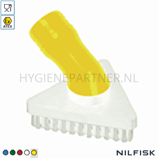 RT424904-60 Nilfisk driehoekige borstel FDA D40 ATEX II2GD geel
