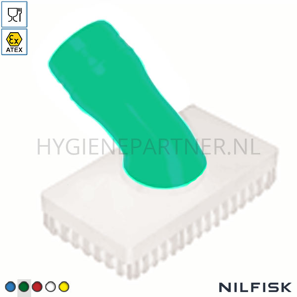 RT424905-20 Nilfisk rechthoekige borstel FDA D40 ATEX II2GD groen
