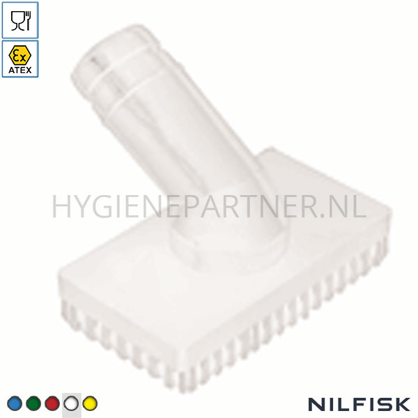 RT424905-50 Nilfisk rechthoekige borstel FDA D40 ATEX II2GD wit