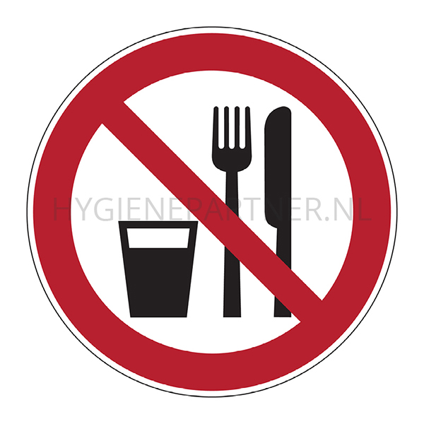 SB051272 Sticker eten en drinken verboden PIC 224