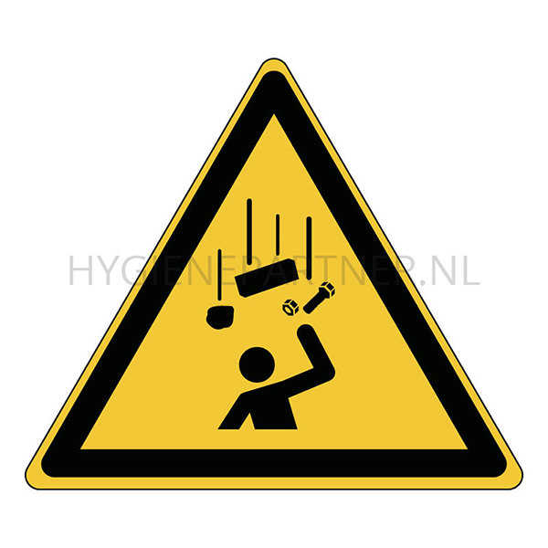 SB051986 Sticker waarschuwing vallende voorwerpen W035 driehoek