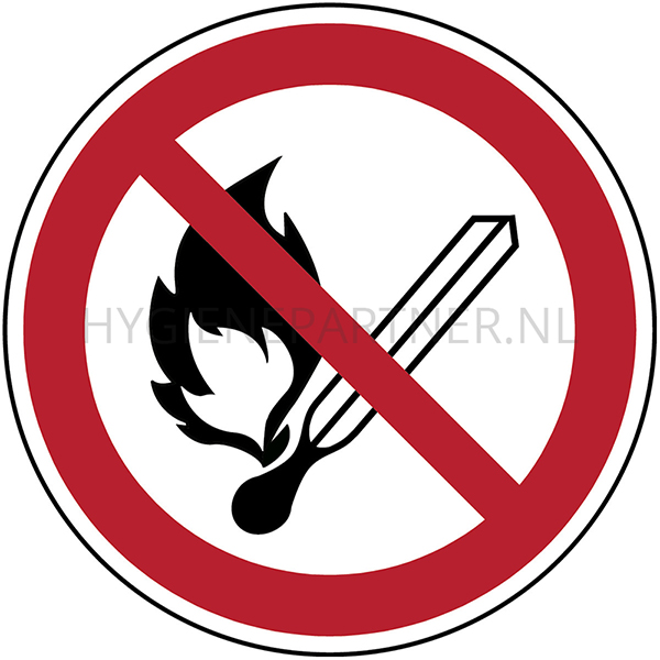 SB052444 Sticker vuur, open vlam en roken verboden P003 B-862