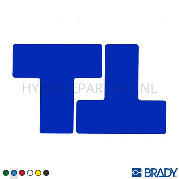 SB301069-30 Vloermarkering splitsingteken T Brady ToughStripe blauw