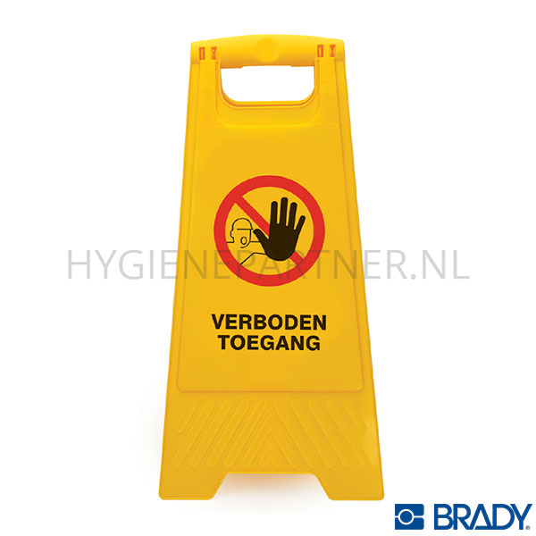 SB301095-60 Brady veiligheidsbord verboden toegang 660 mm geel