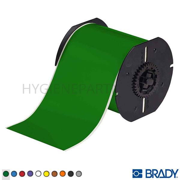 SB501007-20 Tape vinyl Brady B30C-4000-595-GN 101,00 mm groen