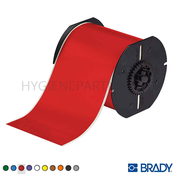 SB501007-40 Tape vinyl Brady B30C-4000-595-RD 101,00 mm rood