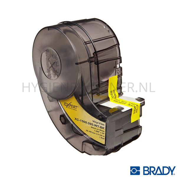 SB501030-50 Label Brady XC-1500-595-WT-BK 38,10 mm zwart op wit