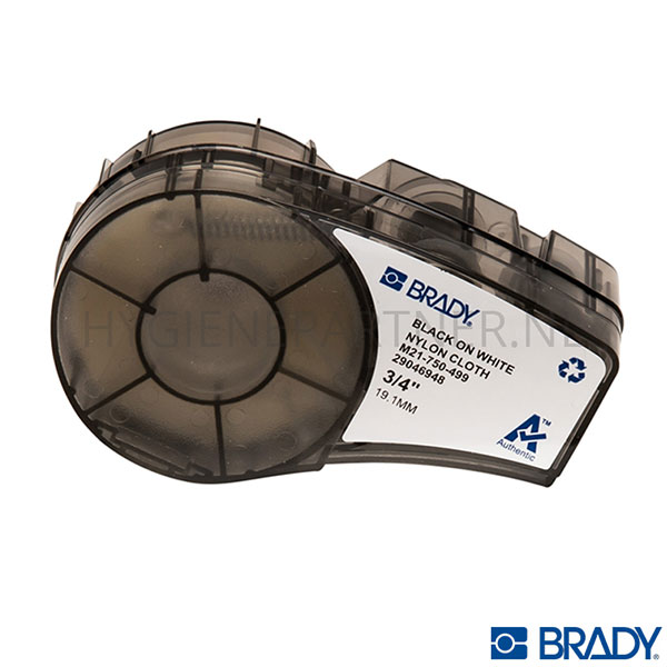 SB501046-50 Label Brady M21-750-499 19,05 mm zwart op wit