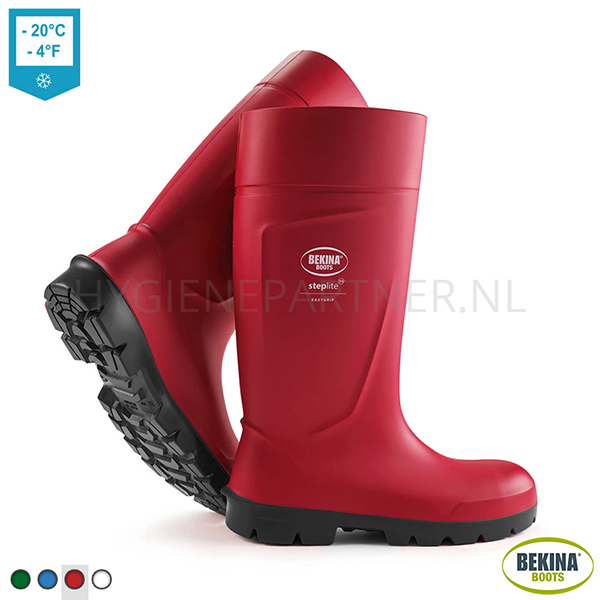 106755.040 Bekina Steplite EasyGrip veiligheidslaars food S4 CI SRC rood