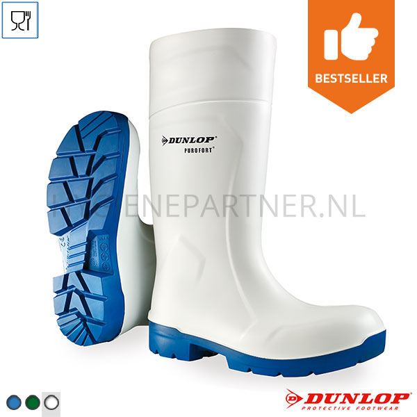 SC201002-50 Dunlop CA61131 Purofort Foodpro Multigrip Safety veiligheidslaars food S4 CI SRC wit