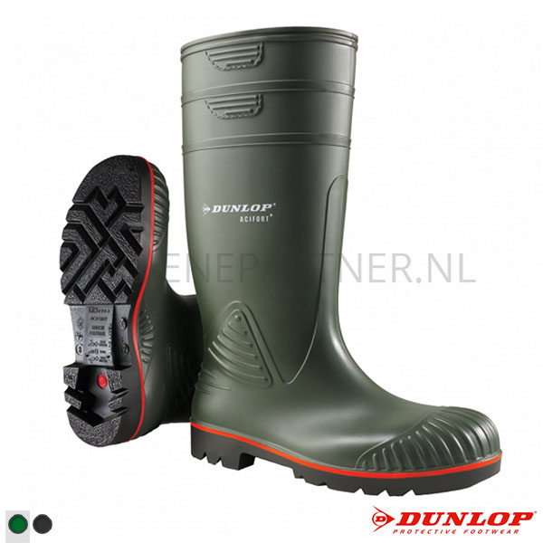 SC201004-20 Dunlop A442631 Acifort Heavy Duty Full Safety veiligheidslaars S5 SRA groen