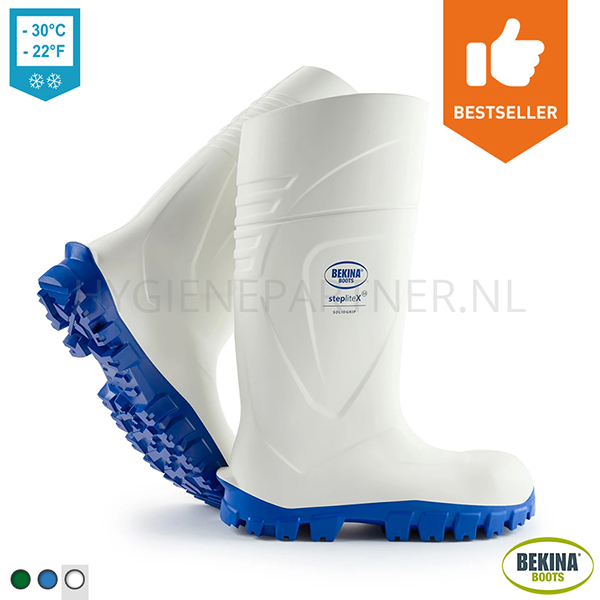 105489.050 Bekina StepliteX SolidGrip veiligheidslaars food S4 CI SRC wit