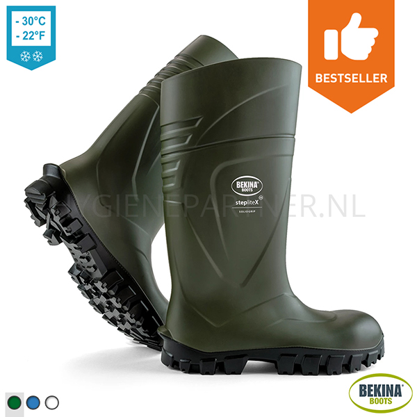 105489.020 Bekina StepliteX SolidGrip veiligheidslaars food S4 CI SRC groen