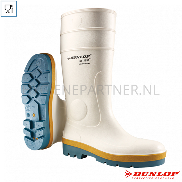 Dunlop Acifort Tricolour Safety veiligheidslaars S4 food SRA |