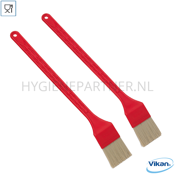 VK101044-40 Vikan 30024 toastborstel set medium hittebestendig 395 mm rood