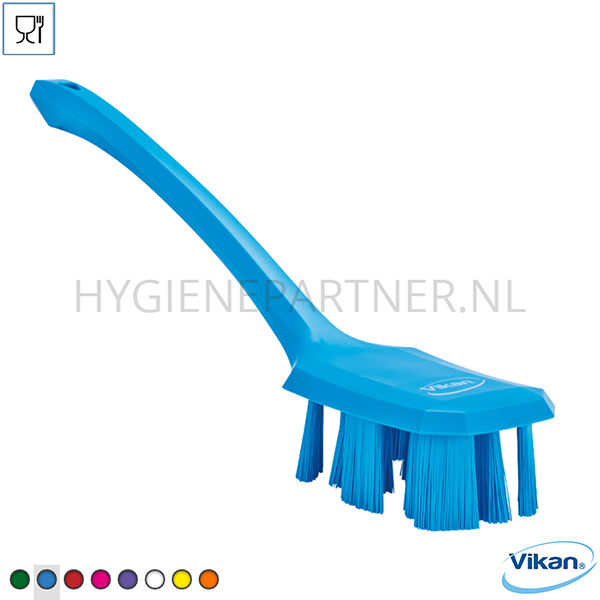 VK101049-30 Vikan 41963 afwasborstel hard lange steel UST 395 mm blauw