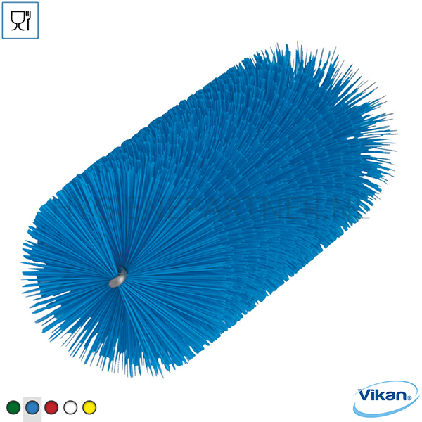 VK201019-30 Vikan 53563 pijpborstel medium voor flexibele doorvoerkabel 60x200 mm blauw