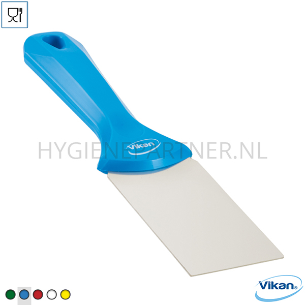VK251009-30 Vikan 40083 handschraper polypropyleen met RVS blad 50 mm blauw