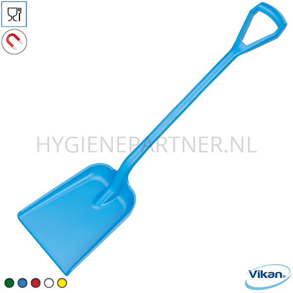 101223.030 Vikan 56263 schop detecteerbaar D-grip 1040 mm blauw
