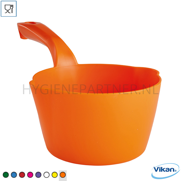 VK451008-70 Vikan 56812 ronde handschep food polypropyleen 1000 ml oranje