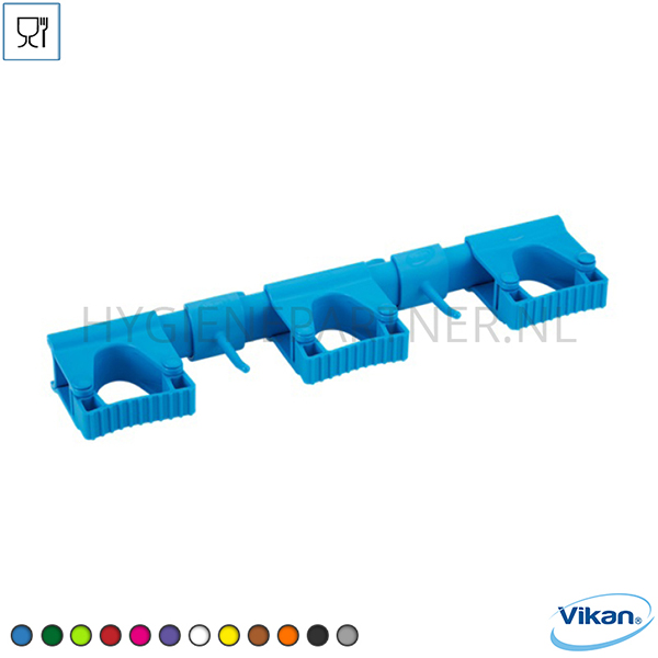 VK551020-30 Vikan 10113  hygiënische wandbeugel systeem Hi-Flex 420 mm blauw