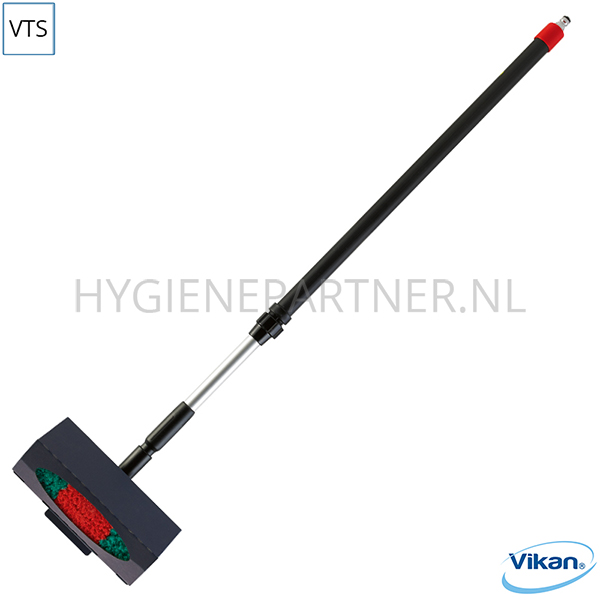 VT101014 Vikan VTS 521452 voertuigborstel met telescoopsteel watergevoerd set