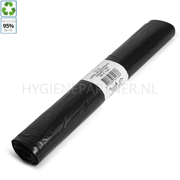 ZF051032 Afvalzakken zwart LDPE gerecycled T60 90x125 cm