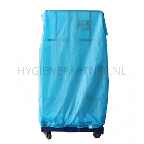 ZF301016 Containerhoes LDPE 1300+2x500x2100 mm 30 mu blauw